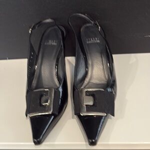 Gently used Stuart Weitzman belt buckle shoes